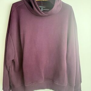 Athleta Women's Burgundy Cowl Neck Sweater